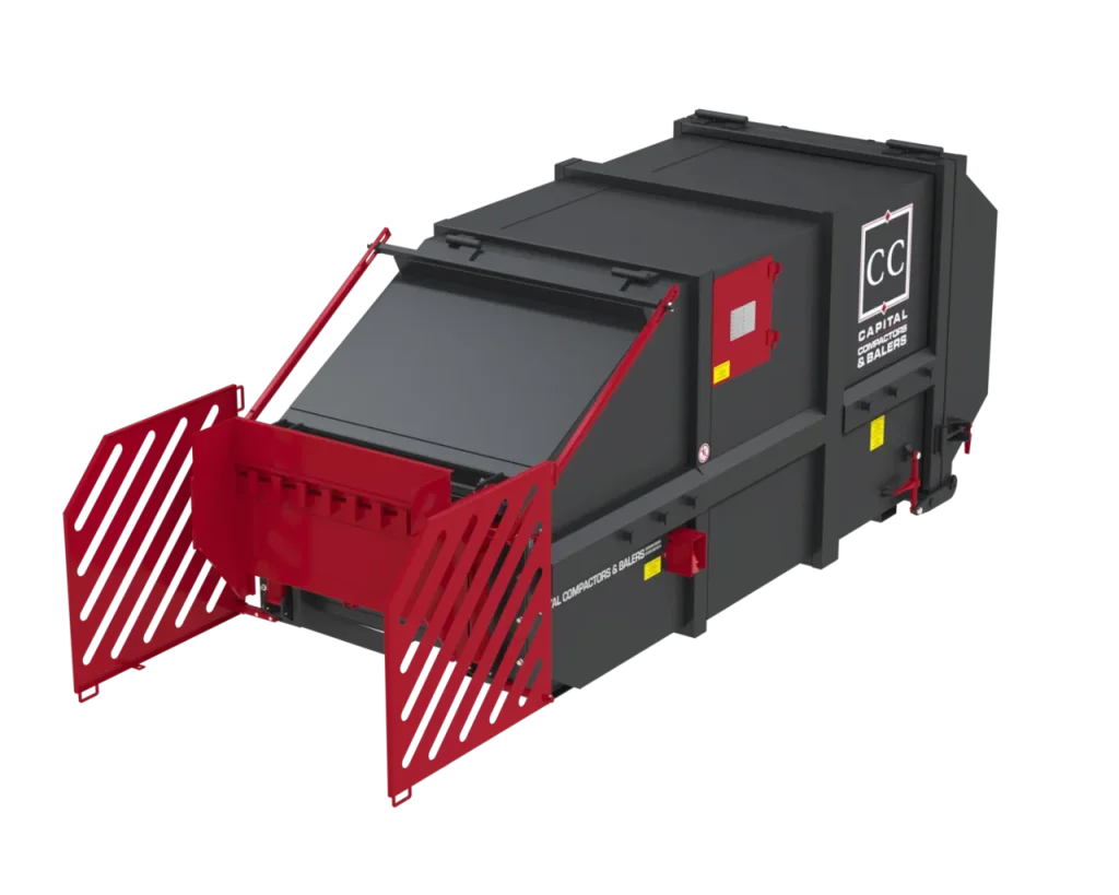 CP10 portable compactor with bin lifter